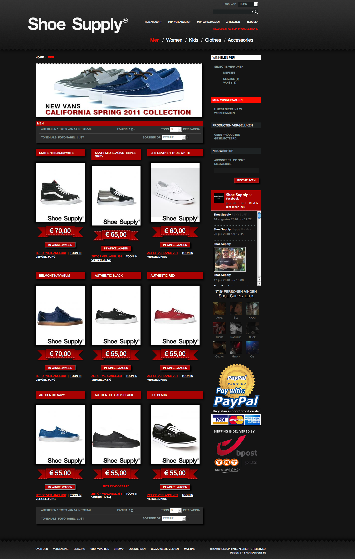 Website shoe supply Store